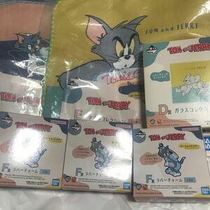 トムとジェリー 一番くじ　Tom&Jerry まとめ売り タオル ラバーチャーム プレート