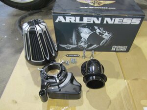 ハーレーダビットソン FXBRS ソフテイル ブレイクアウト Arlen Ness (アレンネス) SUCKER DEEP CUT エアークリーナーキット ブラック 中古