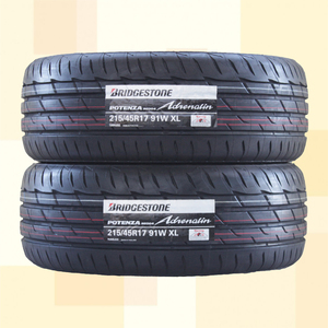 215/45R17 91W XL BRIDGESTONE ブリヂストン ポテンザ アドレナリン POTENZA ADRENALIN RE004 22年製 2本送料税込 \26,900より 1