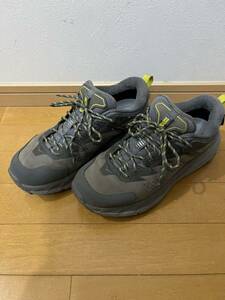 HOKA ONE ONE★KAHA LOW GTX★27.5cm★ホカ カハ ロー★ゴアテックス★厚底 ハイキングシューズ トレッキング★グレー 美品！