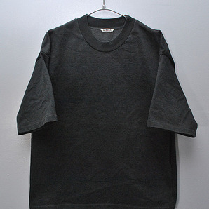AURALEE クルーネックTシャツ オーラリー/半袖/ブラック/4の画像1
