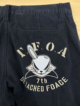 VANSON バンソン T.F.O.A デスラビット刺繍 ブラック チノパンツ W30 モーターサイクル 武装戦線 クローズ ワースト 検(ショット/ノートン_画像5