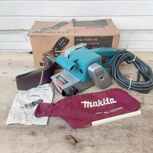 ★動作品★消耗少★マキタ　makita　電気 ベルトサンダ　9900B　ベルトサンダー　サンダー　やすり　ヤスリ　研磨　電動工具　100V