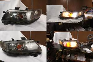 点灯OK 左右セット ヘッドライト CL7 前期 アコード外し HID バラスト付 運転席 助手席 HCHR-280 CL8 CL9 CM1 CM2 CM3 ホンダ 純正 @4448s