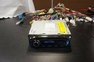 動作OK I-K55 ケンウッド オーディオ 純正変換ハーネス付 1DIN USB AUX CD AM FM ヘッドユニット KENWOOD @1414d