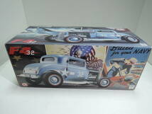 ☆1円始超レアACME☆1/18 FORD F4U CORSAIR NAVY BLUE JOLLY ROGERS 1932 HOT ROD 3 WINDOW ARDUN _画像6