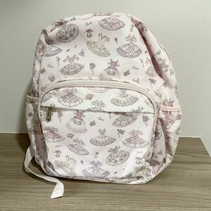 Chacottチャコット　バレエ　チュチュ柄　リュックサック　女の子　ピンク　カバン　お稽古鞄