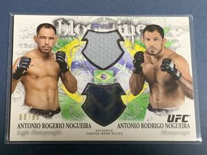 88枚限定 アントニオ・ホドリゴ・ノゲイラ　アントニオ・ホジェリオ・ノゲイラ ダブル格闘着カード TOPPS UFC BLOODLINES 2012