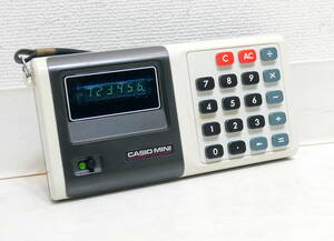 ▲(R602-B252)CASIO カシオ MINI CM-604 電子計算機 電卓 カリキュレーター 昭和レトロ