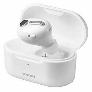 エレコム イヤホン ヘッドセット Bluetooth 極小 HSC32MP 充電ケース付き ホワイト LBT-HSC32MPWH