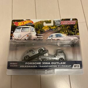 送料無料 HotWheels TEAM TRANSPORT PORSCHE 356A OUTLAW VOLKSWAGEN TRANSPORTER T1 PICKUP