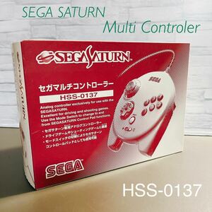 【未使用品】セガマルチコントローラー HSS-0137 箱説明書付き セガサターン MULTI CONTROLLER PAD for SEGA SATURN w/box, manual new03