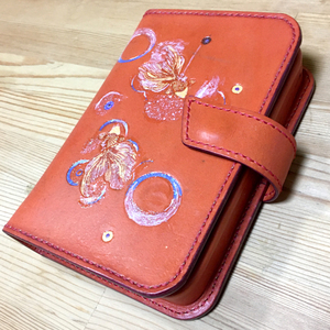  original leather lure wa let / all leather cow leather hand made total hand .. lure case lure wallet 