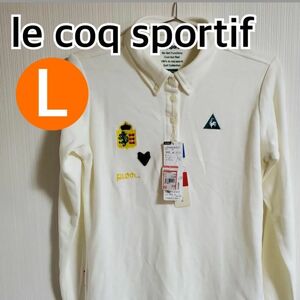 le coq sportif ルコックスポルティフ シャツ ポロシャツ ホワイト系 Lサイズ【CT14】