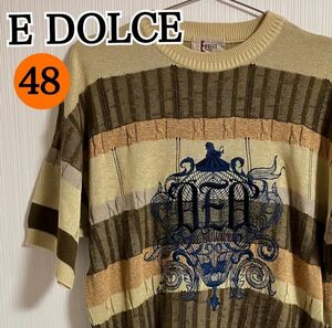 E DOLCE ニット トップス セーター 半袖 メンズ 服 48サイズ 日本製 【c12】