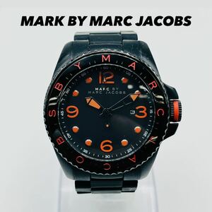 162 MARK BY MARC JACOBS マークジェイコブス メンズ腕時計 腕時計 時計 クオーツ クォーツ カレンダー 3針 型番 MBM2571 ブラック TI