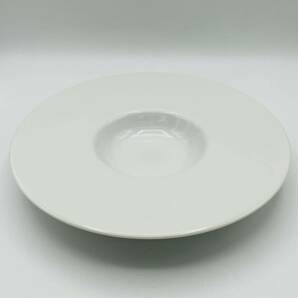 KANESUZU カネスズ ディナープレート グルメプレート プレート 24cm 平型 リム皿 スープ皿 パスタ皿 白 ホワイト 洋食器 日本製 ATの画像1