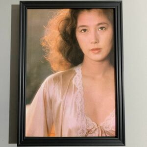 ■大原麗子■セクシーグラビア③/A4額装品/1981年/当時物/月刊PLAYBOY/立木義浩/貴重写真/女優/美人 A878