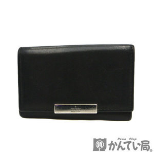 GUCCI【グッチ】6連キ―ケース レザー ブラック シルバー金具 メンズ 033・2888・0862【中古】USED-B 19046