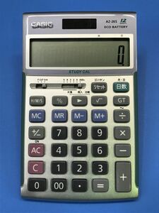 6【 カシオ / CASIO 】電卓【 AZ-26S / ECO BATTERY 】計算機 12桁 文房具 OA機器 事務 YP