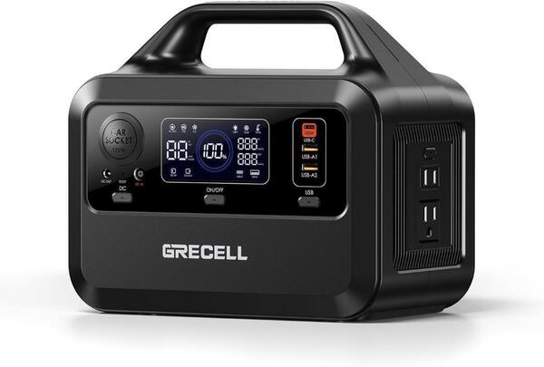 ポータブル電源 1.5時間で満充電　300W 瞬間最大600W.