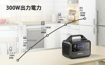 ポータブル電源 1.5時間で満充電　300W 瞬間最大600W,..._画像8