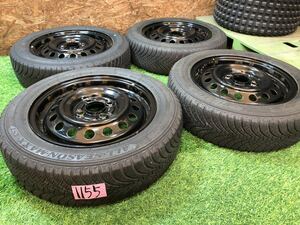 スバル純正 14inch × 155/65R14 PCD100 4穴 R1 R2 シフォン ステラ プレオ ルクラ サンバー オールシーズン スタッドレス