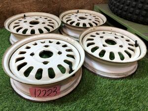 鉄チンホイール 12inch 3.5j+40 PCD114.3 4穴　テツ スチール