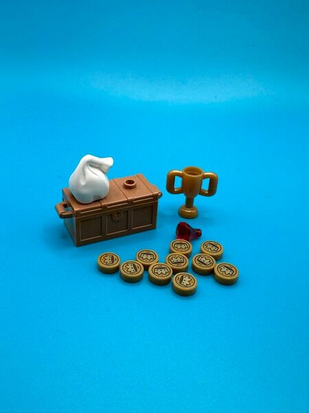 LEGO 宝箱 金貨10枚 ダイヤ トロフィー お宝 財宝 セット