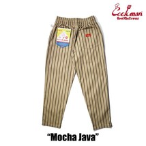 COOKMAN クックマン シェフパンツ Chef Pants Mocha Java ストライプ ベージュ系 総柄 Lサイズ 231-21806 ゆうパケット1点まで送料無料_画像3