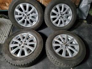 ■2021年製■195/65R15 ダンロップ WINTER MAXX WM02 + TOPY SIBILLA NEXT DZ-10 15X6J 5X100 ET:43 ハブ径65㎜ 30・50プリウス等に■