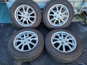 ■165/70R14 GOOD YEAR グッドイヤー・アイスナビ6 + ZACK Sport-10 14X5.5J 4X100 ET40 ハブ径約73㎜ ヴィッツ パッソ マーチ デミオに■