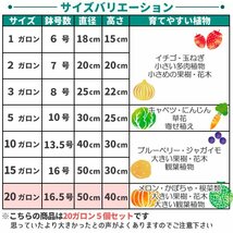 不織布プランター 不織布ポット 20ガロン 18号 5個 セット 不織布 プランター 植木鉢 大型 鉢 フェルトプランター 軽い_画像5