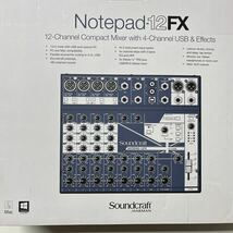 Soundcraft Notepad-12FX ミキサー_画像5