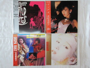 LP４枚セット　 本田美奈子　MINAKO WITH WILD CATS　リップス　DISPA1987　ミッドナイト・スウィング　帯付美品