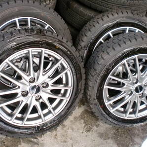 EXCEEDER 14×5.5 PCD100 +50★深溝スタッドレス 165/60R14 ダンロップ 4本の画像1