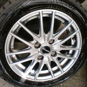 EXCEEDER 14×5.5 PCD100 +50★深溝スタッドレス 165/60R14 ダンロップ 4本の画像3