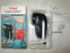 ★中古品 数回使用 T-FaL ティファール 充電式 毛玉クリーナー ブラック JB7000J0 USB充電 高性能ステンレスメッシュ3枚刃 風合いガード★