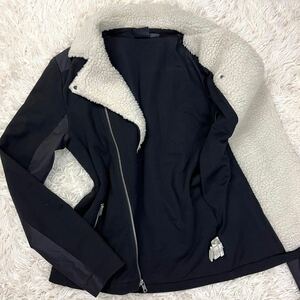 超希少美品 アルマーニエクスチェンジ ダブル ライダース ジャケット ボア 切替 キルティング ARMANI exchange メンズ