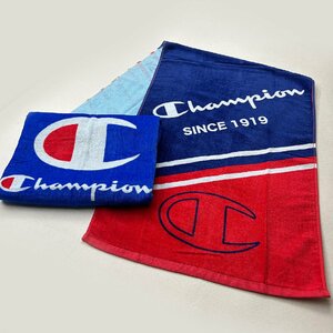 □ champion スポーツタオル２種類set 大きなロゴ