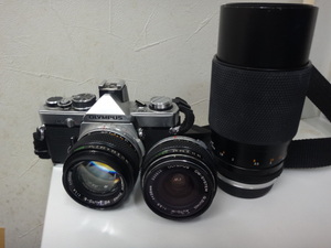 【ジャンク】OLYMPUS/オリンパス　OM-2　レンズ　50mm/28mm/50～250mm　3点セット