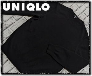 ★UNIQLO　ユニクロ　カシミヤ100%丸首ニット　黒★