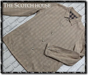 ★THE SCOTCH HOUSE　ザスコッチハウス　リバーシブルジャケット　ベージュ★