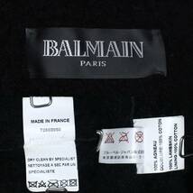 BALMAIN HOMME 国内正規品 ムートンレザーライダース 46 極美品 バイカージャケット ボア ファー ブルゾン ボンバー フライト ダブル_画像5