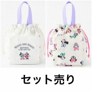 しまむら LITTC リトシー ディズニー おむつ巾着 ポーチ セット