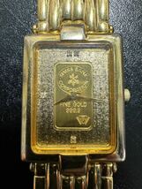 ELGIN エルジン FK-577 / 999.9 GOLD BER 1g / SWISS BANK FINE GOLDクォーツ _画像2