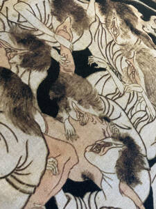 春画 浮世絵 地獄絵図 手ぬぐい　サイズは約78cm 35cm