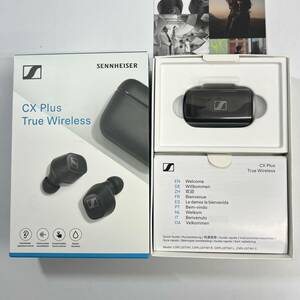 【美品】SENNHEISER CX Plus True Wireless　ゼンハイザー ワイヤレスイヤホン　アクティブノイズキャンセリング　ブラック