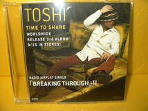 【CD/非売品プロモ】TOSHI/久保田利伸「BREAKING THROUGH」_画像1