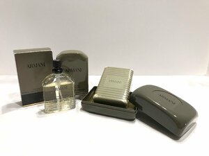 ■【YS-1】 香水 ■ ジョルジオアルマーニ ■ ARMANI eau pour homme 30ml サボン 150g ■ 2点セット まとめ 【同梱可能商品】■D